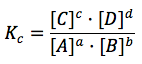 Constante de equilibrio: ley de acción de masas