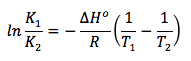 Ecuación de Van't Hoff