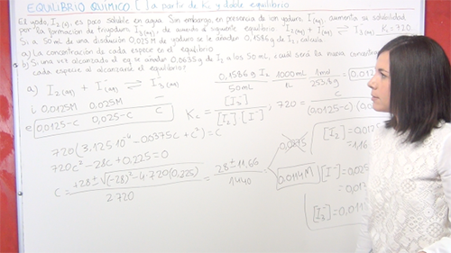 Equilibrio químico ejercicio 14