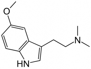 Estructura química del 5-MeO-DMT